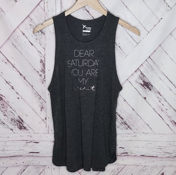 Old Navy Dear Saturday You Are My Favorite Tank Top - Picture 1 of 3